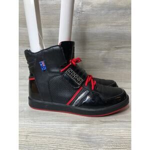 Coogi Australia Gray CMF301 Shoes men Size 9.5 Uk8.5 High Tips Sneakers Black